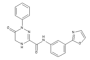 Image of 6-keto-N-(3-oxazol-2-ylphenyl)-1-phenyl-4,5-dihydro-1,2,4-triazine-3-carboxamide