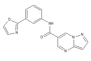 N-(3-oxazol-2-ylphenyl)pyrazolo[1,5-a]pyrimidine-6-carboxamide