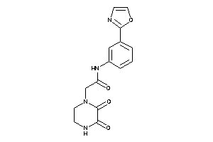 2-(2,3-diketopiperazino)-N-(3-oxazol-2-ylphenyl)acetamide