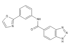 N-(3-oxazol-2-ylphenyl)-1H-benzotriazole-5-carboxamide