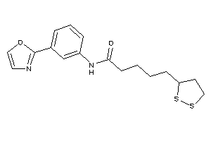 5-(dithiolan-3-yl)-N-(3-oxazol-2-ylphenyl)valeramide
