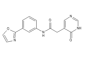 2-(6-keto-1H-pyrimidin-5-yl)-N-(3-oxazol-2-ylphenyl)acetamide