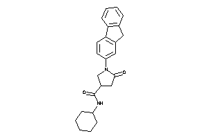 N-cyclohexyl-1-(9H-fluoren-2-yl)-5-keto-pyrrolidine-3-carboxamide