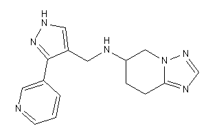 [3-(3-pyridyl)-1H-pyrazol-4-yl]methyl-(5,6,7,8-tetrahydro-[1,2,4]triazolo[1,5-a]pyridin-6-yl)amine