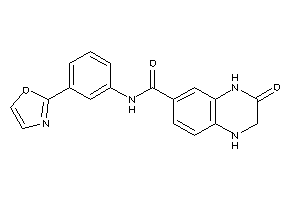 3-keto-N-(3-oxazol-2-ylphenyl)-2,4-dihydro-1H-quinoxaline-6-carboxamide