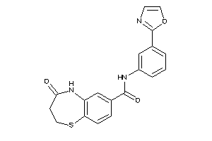 4-keto-N-(3-oxazol-2-ylphenyl)-3,5-dihydro-2H-1,5-benzothiazepine-7-carboxamide