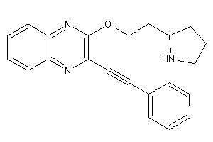 2-(2-phenylethynyl)-3-(2-pyrrolidin-2-ylethoxy)quinoxaline