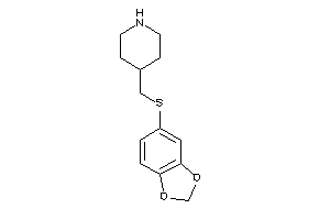 4-[(1,3-benzodioxol-5-ylthio)methyl]piperidine