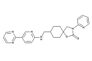 3-(2-pyridyl)-8-[[[5-(2-pyrimidyl)-2-pyridyl]amino]methyl]-1-oxa-3-azaspiro[4.5]decan-2-one