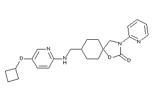 8-[[[5-(cyclobutoxy)-2-pyridyl]amino]methyl]-3-(2-pyridyl)-1-oxa-3-azaspiro[4.5]decan-2-one