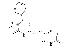 N-(2-benzylpyrazol-3-yl)-3-(3,5-diketo-2H-1,2,4-triazin-6-yl)propionamide