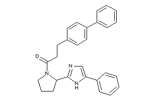 1-[2-(5-phenyl-1H-imidazol-2-yl)pyrrolidino]-3-(4-phenylphenyl)propan-1-one
