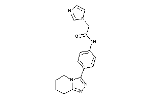 2-imidazol-1-yl-N-[4-(5,6,7,8-tetrahydro-[1,2,4]triazolo[4,3-a]pyridin-3-yl)phenyl]acetamide