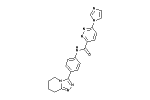 6-imidazol-1-yl-N-[4-(5,6,7,8-tetrahydro-[1,2,4]triazolo[4,3-a]pyridin-3-yl)phenyl]pyridazine-3-carboxamide