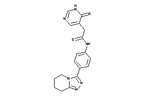 2-(6-keto-1H-pyrimidin-5-yl)-N-[4-(5,6,7,8-tetrahydro-[1,2,4]triazolo[4,3-a]pyridin-3-yl)phenyl]acetamide