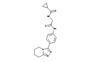 N-[2-keto-2-[4-(5,6,7,8-tetrahydro-[1,2,4]triazolo[4,3-a]pyridin-3-yl)anilino]ethyl]cyclopropanecarboxamide