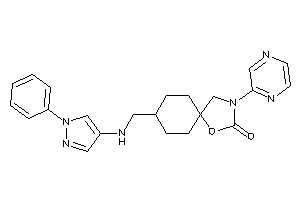 8-[[(1-phenylpyrazol-4-yl)amino]methyl]-3-pyrazin-2-yl-1-oxa-3-azaspiro[4.5]decan-2-one