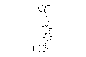 4-(2-ketooxazolidin-3-yl)-N-[4-(5,6,7,8-tetrahydro-[1,2,4]triazolo[4,3-a]pyridin-3-yl)phenyl]butyramide