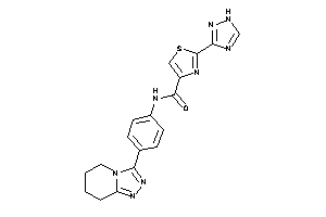 N-[4-(5,6,7,8-tetrahydro-[1,2,4]triazolo[4,3-a]pyridin-3-yl)phenyl]-2-(1H-1,2,4-triazol-3-yl)thiazole-4-carboxamide