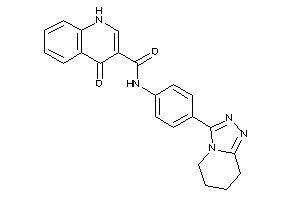 4-keto-N-[4-(5,6,7,8-tetrahydro-[1,2,4]triazolo[4,3-a]pyridin-3-yl)phenyl]-1H-quinoline-3-carboxamide