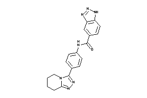 N-[4-(5,6,7,8-tetrahydro-[1,2,4]triazolo[4,3-a]pyridin-3-yl)phenyl]-1H-benzotriazole-5-carboxamide