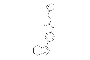 3-pyrazol-1-yl-N-[4-(5,6,7,8-tetrahydro-[1,2,4]triazolo[4,3-a]pyridin-3-yl)phenyl]propionamide