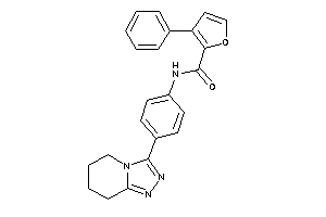 3-phenyl-N-[4-(5,6,7,8-tetrahydro-[1,2,4]triazolo[4,3-a]pyridin-3-yl)phenyl]-2-furamide