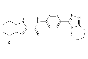 4-keto-N-[4-(5,6,7,8-tetrahydro-[1,2,4]triazolo[4,3-a]pyridin-3-yl)phenyl]-1,5,6,7-tetrahydroindole-2-carboxamide