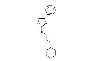 2-(3-piperidinopropylthio)-5-(4-pyridyl)-1,3,4-oxadiazole