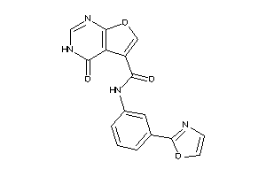 4-keto-N-(3-oxazol-2-ylphenyl)-3H-furo[2,3-d]pyrimidine-5-carboxamide