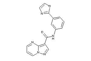 N-(3-oxazol-2-ylphenyl)pyrazolo[1,5-a]pyrimidine-3-carboxamide