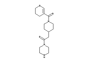 2-[1-(3,4-dihydro-2H-pyran-5-carbonyl)-4-piperidyl]-1-piperazino-ethanone