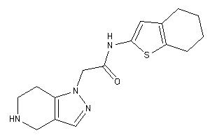 Image of N-(4,5,6,7-tetrahydrobenzothiophen-2-yl)-2-(4,5,6,7-tetrahydropyrazolo[4,3-c]pyridin-1-yl)acetamide