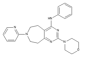 Image of [2-morpholino-7-(2-pyridyl)-5,6,8,9-tetrahydropyrimido[4,5-d]azepin-4-yl]-phenyl-amine