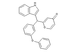 2-[1H-indol-3-yl-(3-phenoxyphenyl)methyl]pyran-4-one