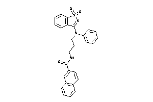 Image of N-[3-(N-(1,1-diketo-1,2-benzothiazol-3-yl)anilino)propyl]-2-naphthamide