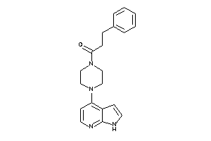 Image of 3-phenyl-1-[4-(1H-pyrrolo[2,3-b]pyridin-4-yl)piperazino]propan-1-one