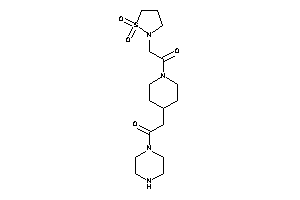 2-[1-[2-(1,1-diketo-1,2-thiazolidin-2-yl)acetyl]-4-piperidyl]-1-piperazino-ethanone