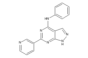 Phenyl-[6-(3-pyridyl)-1H-pyrazolo[3,4-d]pyrimidin-4-yl]amine