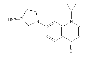 1-cyclopropyl-7-(3-iminopyrrolidino)-4-quinolone