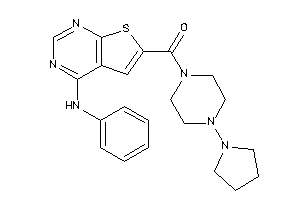 (4-anilinothieno[2,3-d]pyrimidin-6-yl)-(4-pyrrolidinopiperazino)methanone