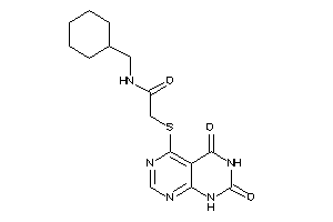 Image of N-(cyclohexylmethyl)-2-[(2,4-diketo-1H-pyrimido[4,5-d]pyrimidin-5-yl)thio]acetamide