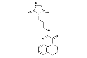 2-(3,4-dihydro-2H-quinolin-1-yl)-N-[3-(2,5-diketoimidazolidin-1-yl)propyl]-2-keto-acetamide