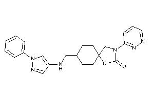 8-[[(1-phenylpyrazol-4-yl)amino]methyl]-3-pyridazin-3-yl-1-oxa-3-azaspiro[4.5]decan-2-one