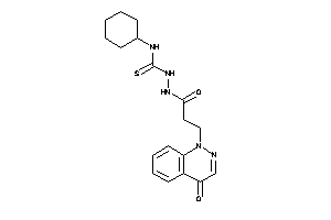 1-cyclohexyl-3-[3-(4-ketocinnolin-1-yl)propanoylamino]thiourea