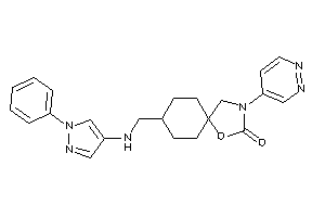 8-[[(1-phenylpyrazol-4-yl)amino]methyl]-3-pyridazin-4-yl-1-oxa-3-azaspiro[4.5]decan-2-one