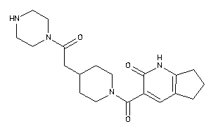 3-[4-(2-keto-2-piperazino-ethyl)piperidine-1-carbonyl]-1,5,6,7-tetrahydro-1-pyrindin-2-one