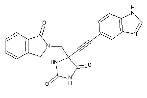 5-[2-(1H-benzimidazol-5-yl)ethynyl]-5-[(1-ketoisoindolin-2-yl)methyl]hydantoin