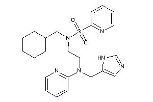 Image of N-(cyclohexylmethyl)-N-[2-[1H-imidazol-5-ylmethyl(2-pyridyl)amino]ethyl]pyridine-2-sulfonamide