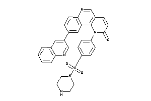 1-(4-piperazinosulfonylphenyl)-9-(3-quinolyl)benzo[h][1,6]naphthyridin-2-one